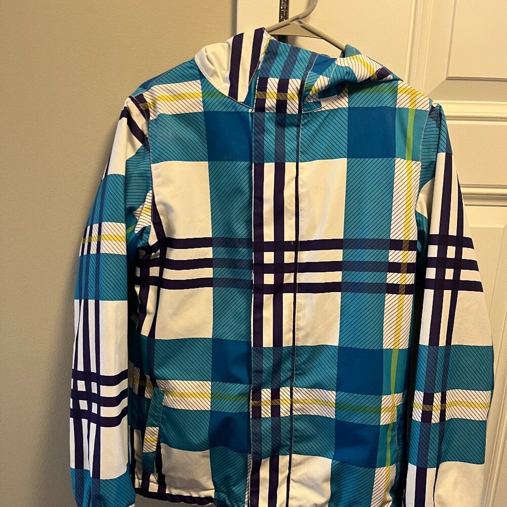 Empyre Women’s Plaid Snowboard Jacket 10K Waterproof Hooded Coat S